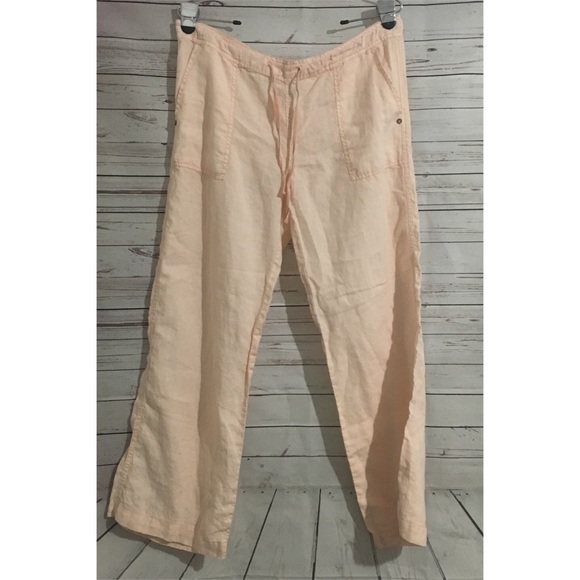 Michael Stars Pants - Michael Stars Peach Linen Pants